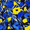 Color: Black-Yellow/Blue Flowers
