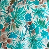 Color: White/Turquoise Palms