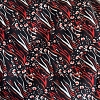 Color: Black/White-Red lines and small flowers