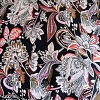 Color: Black/White-Orange Flowers