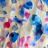 Color: Cream/Blue-Pink Petals