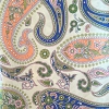 Color: White/Blue-Peach Paisley