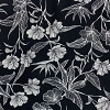 Color: Black/White Line Flowers