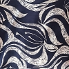 Color: Navy/White Brushed Leaves