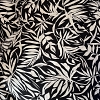 Color: Black - White Leaves