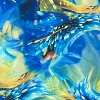 Color: Bright Blue/Yellow Abstract