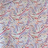 Color: White/Lines Design Purple-Red