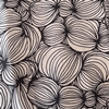 Color: Cream/Black Line Flowers
