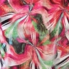 Color: Pink-Green Abstract Flowers