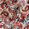 Color: White/Red-Black-Coral Paisley