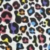 Color: White/Black- Bright Colors Animal Print C