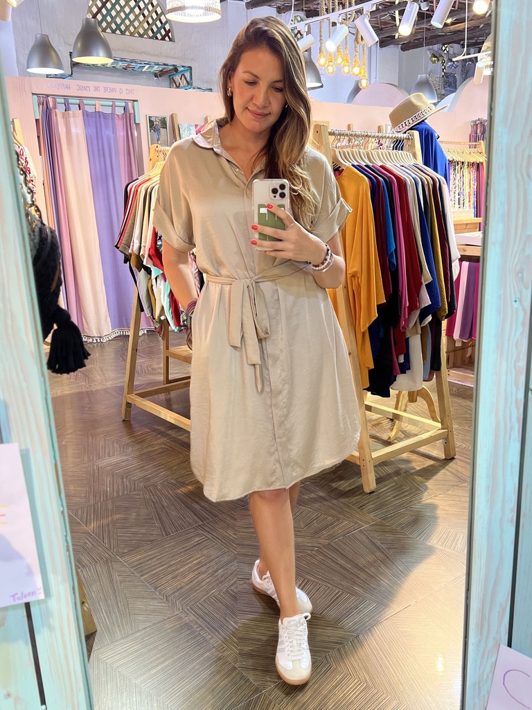 Bogota Dress - Stone Washed