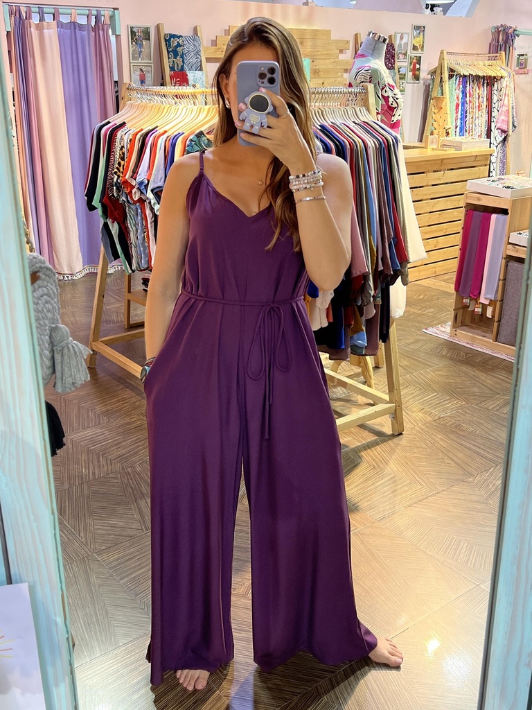 Violeta Jumpsuit - Viscose Solid Colors