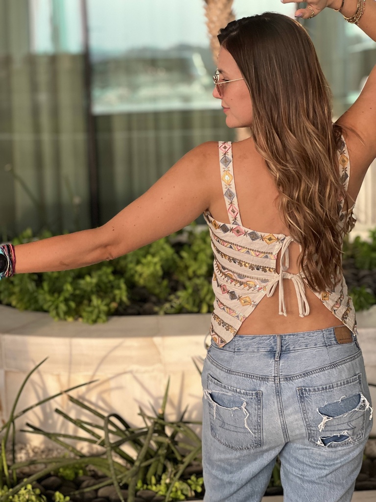 Dafne Top - Linen