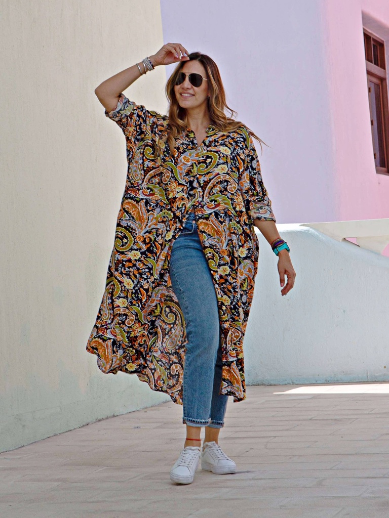 Vestido Bogotá - Viscosa Estampada