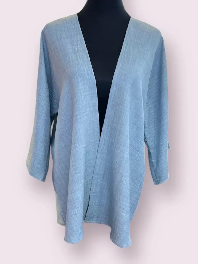 Elisa Kimono - Denim Crepe